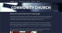 Desktop Screenshot of crowcomchurch.org.uk