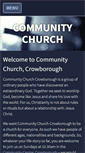 Mobile Screenshot of crowcomchurch.org.uk